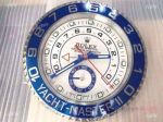 Rolex Wall Clock for Sale - Replica Rolex wall clock Yacht-Master II SS blue bezel